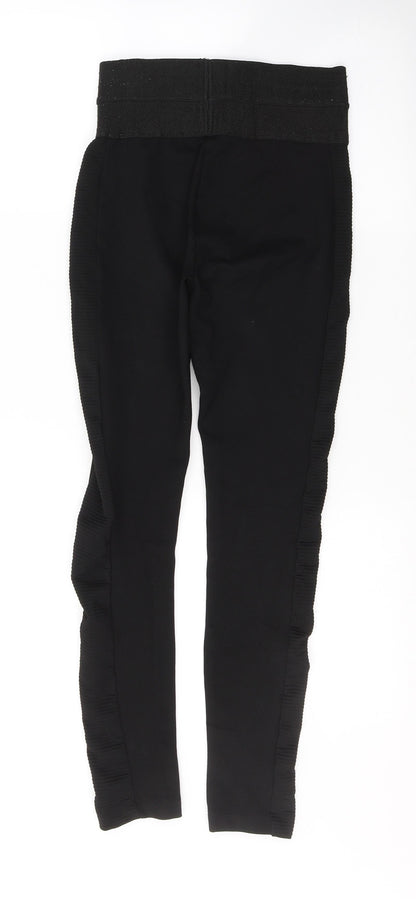 Womens UK Size XS Zara  Jegging Black Leggings