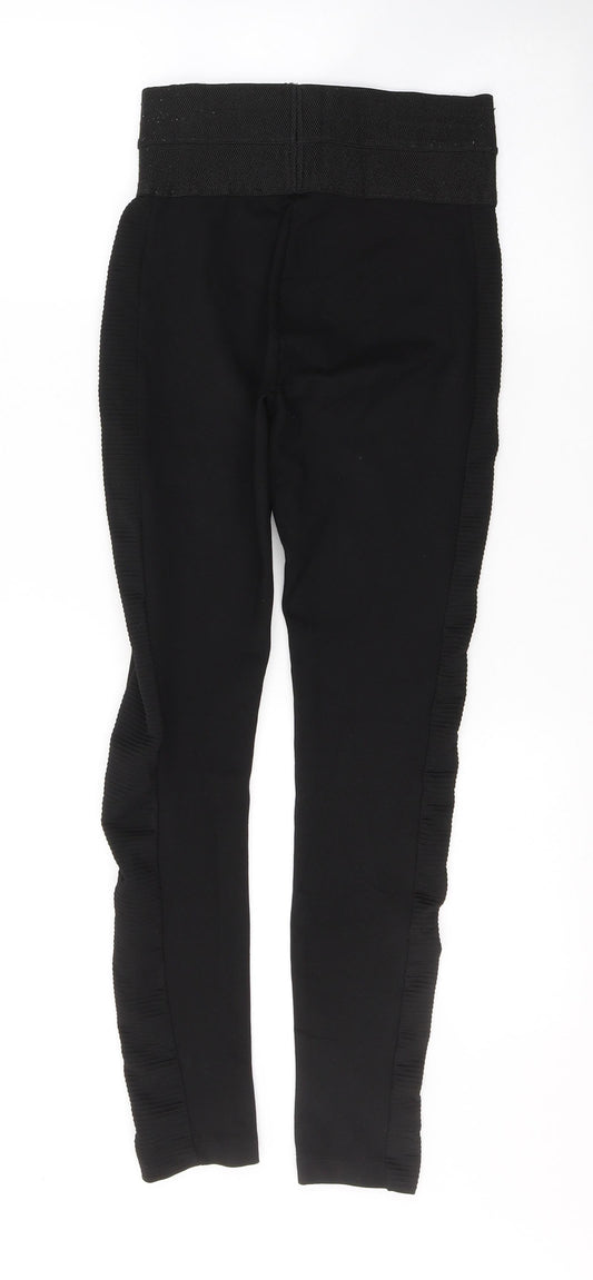 Womens UK Size XS Zara  Jegging Black Leggings