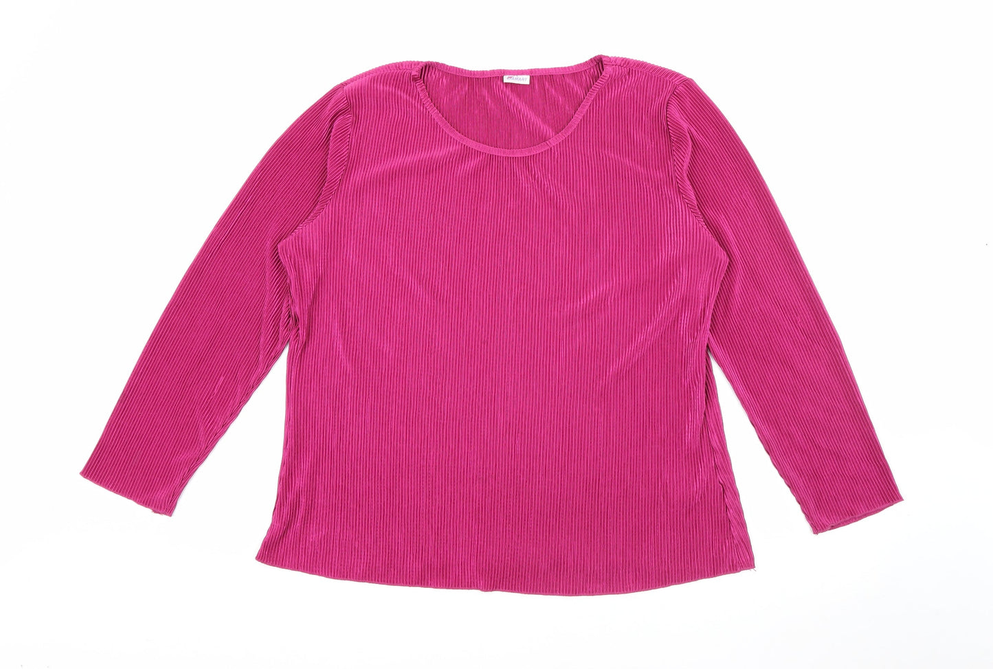 Damart Womens Purple Crew Neck  Polyester Pullover Jumper Size 18