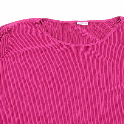 Damart Womens Purple Crew Neck  Polyester Pullover Jumper Size 18