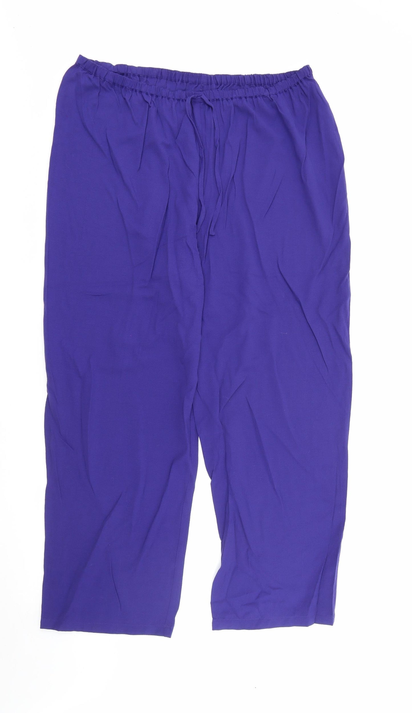 Womens UK Size 20 EWM Regular Fit  Blue Trousers