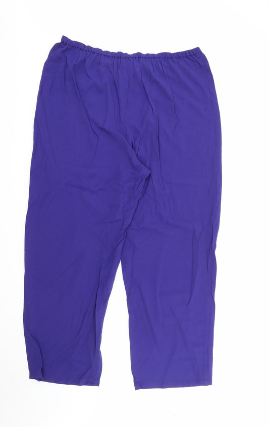 Womens UK Size 20 EWM Regular Fit  Blue Trousers