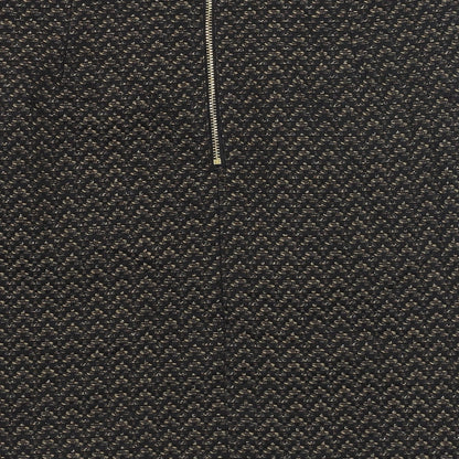 Marks and Spencer Womens Black  Polyester Straight & Pencil Skirt Size 8   Zip