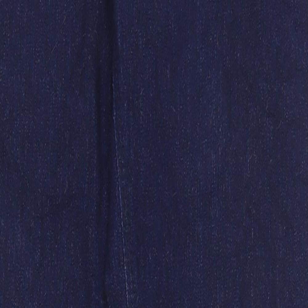 Denim & Co. Womens Blue  Cotton Skinny Jeans Size 12 L30 in Regular Zip