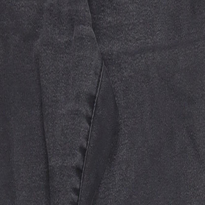 Denim & Co. Womens Black  Cotton Skinny Jeans Size 6 L25.5 in Regular Zip