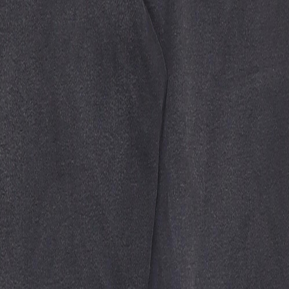 Denim & Co. Womens Black  Cotton Skinny Jeans Size 6 L25.5 in Regular Zip