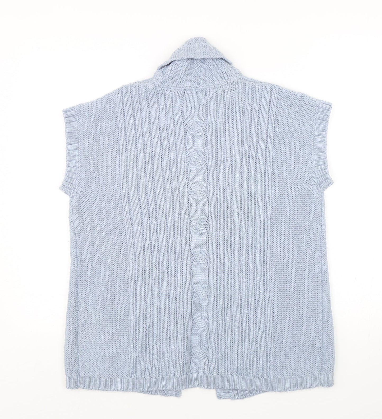 Gifford Fox Womens Blue V-Neck  Acrylic Cardigan Jumper Size 12