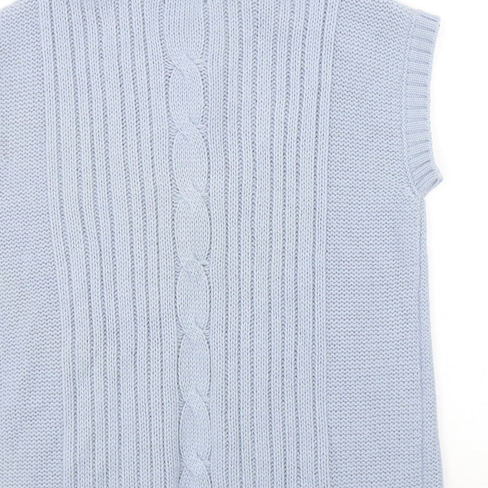 Gifford Fox Womens Blue V-Neck  Acrylic Cardigan Jumper Size 12
