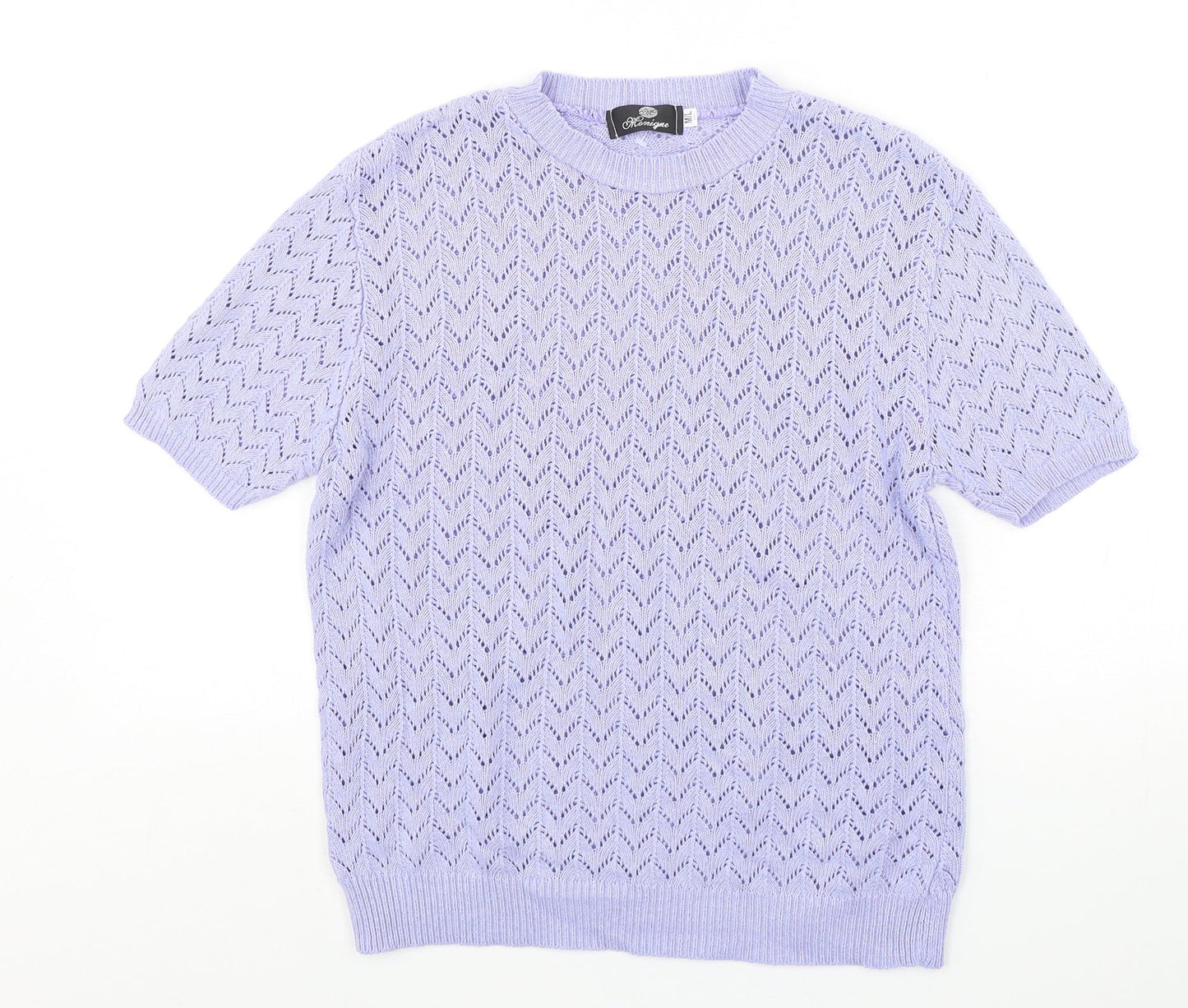 Womens UK Size M Monique Purple Pullover Jumper