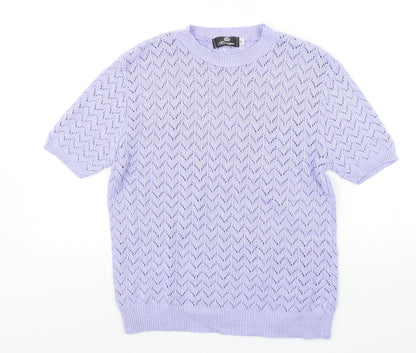 Womens UK Size M Monique Purple Pullover Jumper