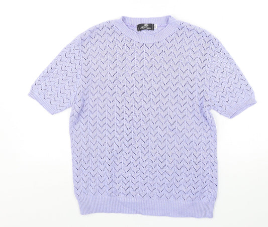Womens UK Size M Monique Purple Pullover Jumper