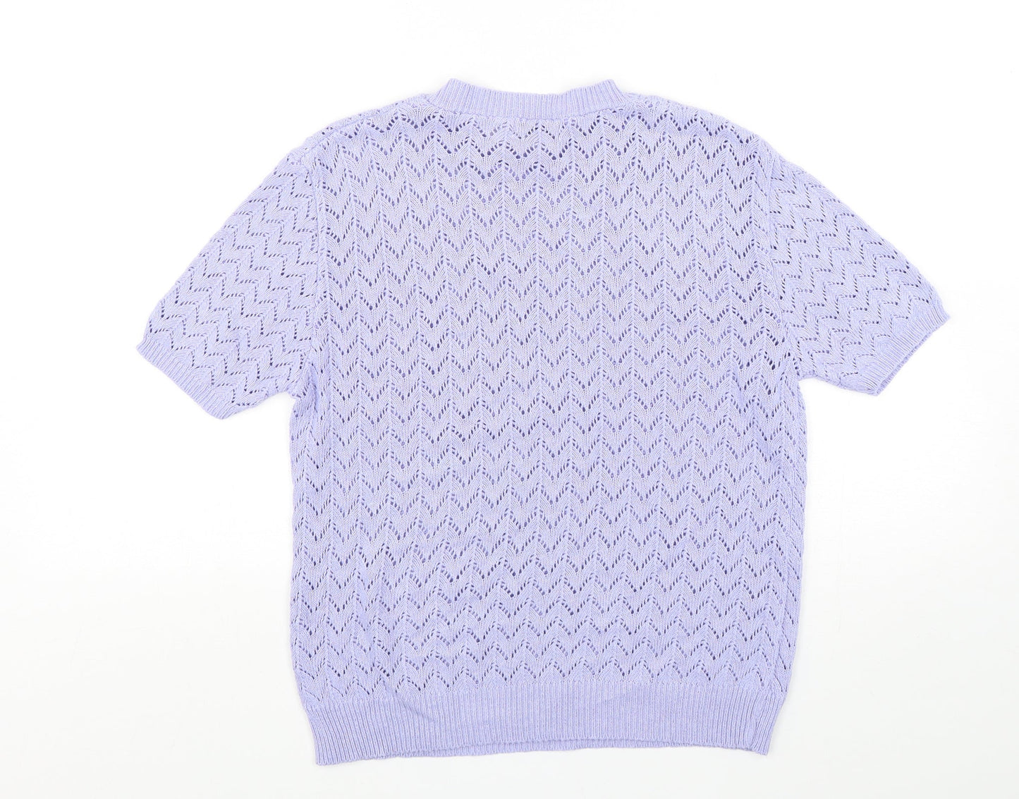 Womens UK Size M Monique Purple Pullover Jumper
