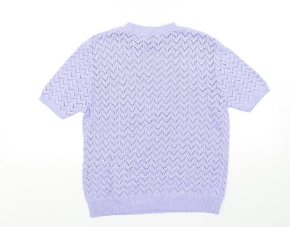 Womens UK Size M Monique Purple Pullover Jumper