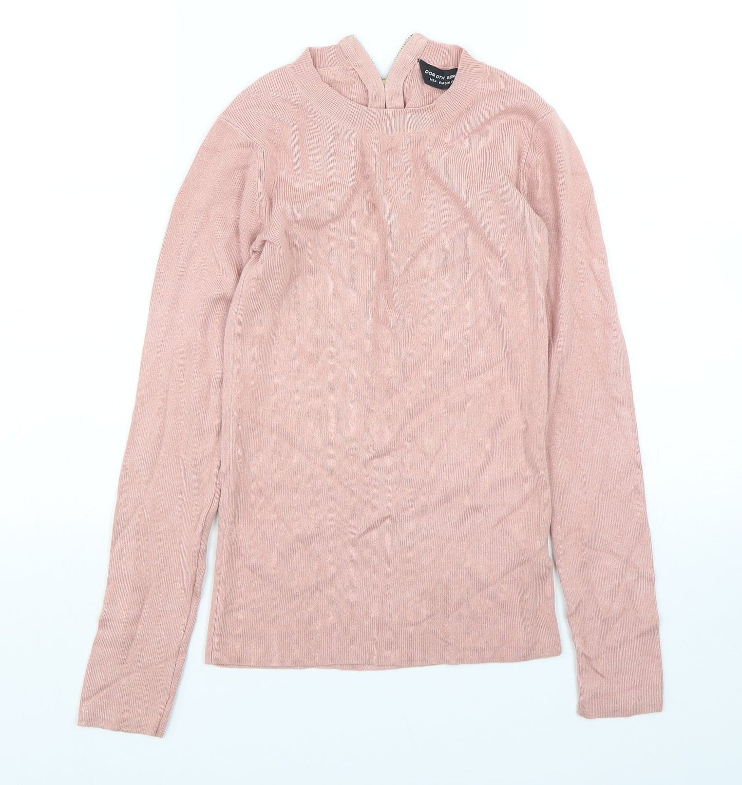 Womens UK Size 8 Dorothy Perkins Pink Pullover Jumper