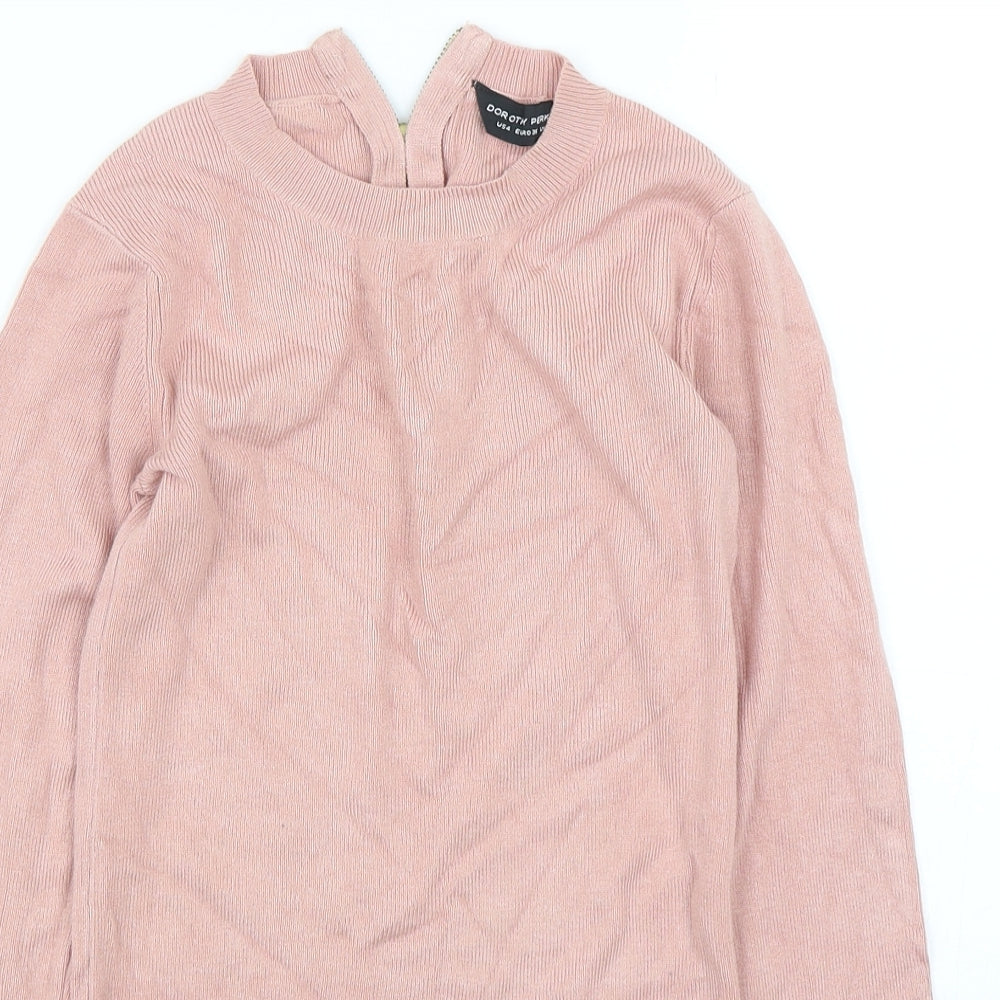 Womens UK Size 8 Dorothy Perkins Pink Pullover Jumper