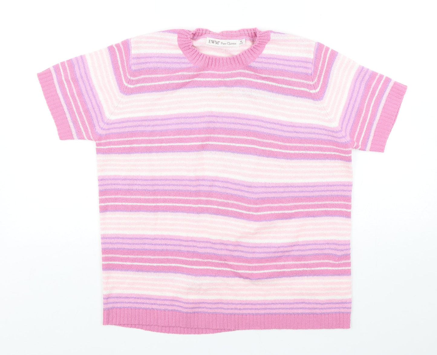 Womens UK Size 14 EWM Multicoloured Pullover Jumper