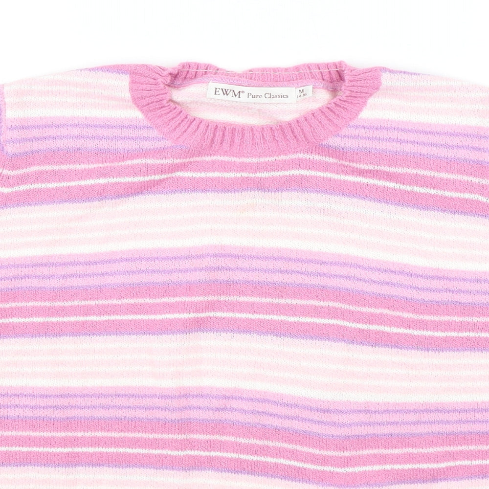 Womens UK Size 14 EWM Multicoloured Pullover Jumper