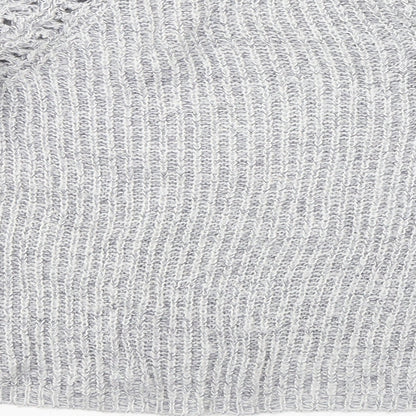 H&M Girls Grey Round Neck  Acrylic Pullover Jumper Size 11-12 Years