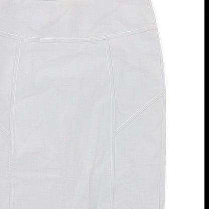 Szoszy Womens Grey  Viscose Straight & Pencil Skirt Size 8