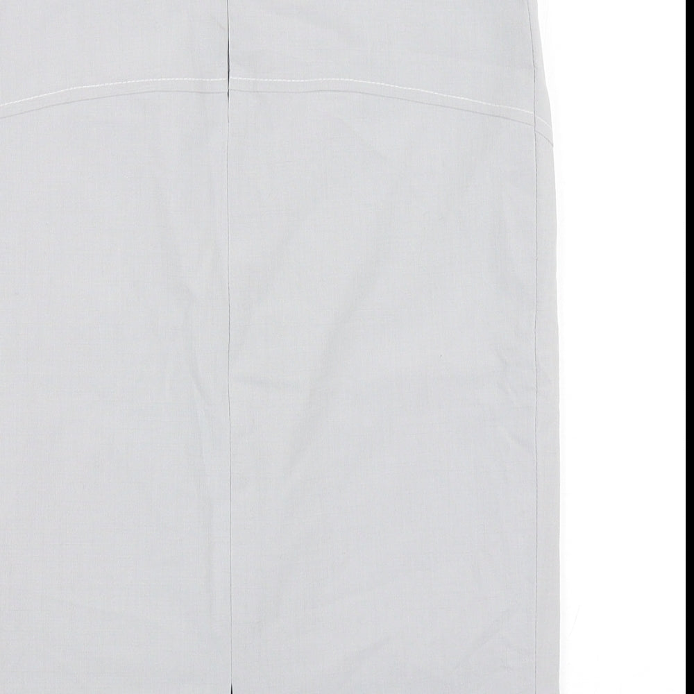 Szoszy Womens Grey  Viscose Straight & Pencil Skirt Size 8