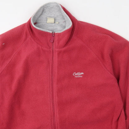 Cotton Traders Womens Pink  Polyester Full Zip Sweatshirt Size L  Zip