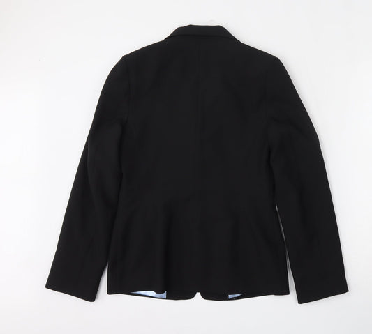 New Look Womens Black  Polyester Jacket Suit Jacket Size 10