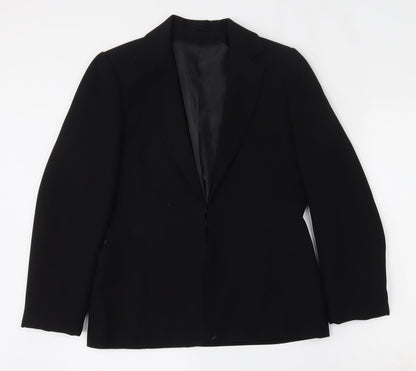 Dorothy Perkins Womens Black  Polyester Jacket Blazer Size 12