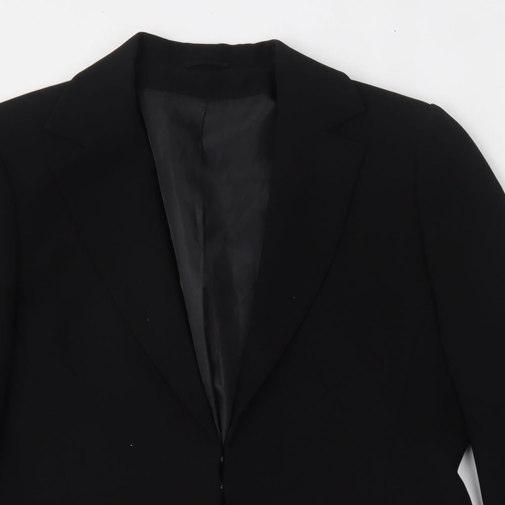 Dorothy Perkins Womens Black  Polyester Jacket Blazer Size 12