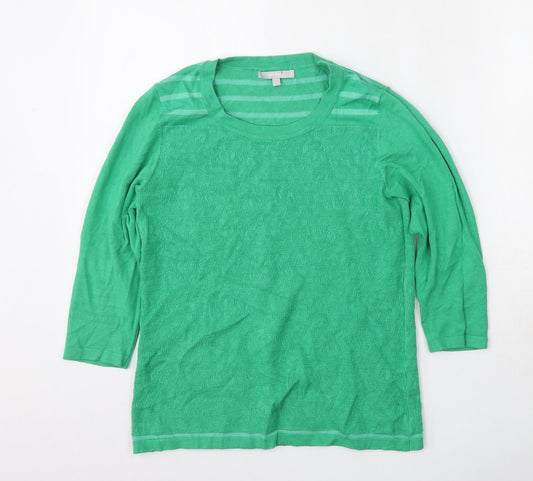 Womens UK Size 12 Per Una Green Pullover Jumper