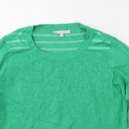 Womens UK Size 12 Per Una Green Pullover Jumper