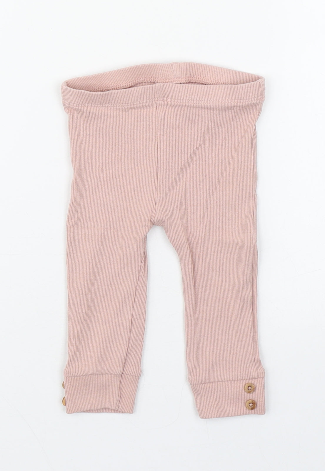 TU Girls Pink  Cotton Jogger Leggings Size 6-9 Months