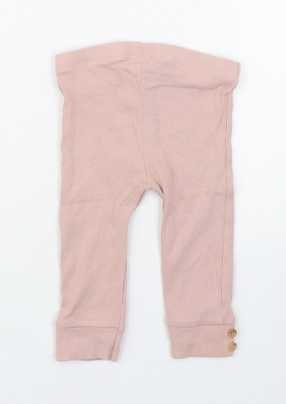 TU Girls Pink  Cotton Jogger Leggings Size 6-9 Months