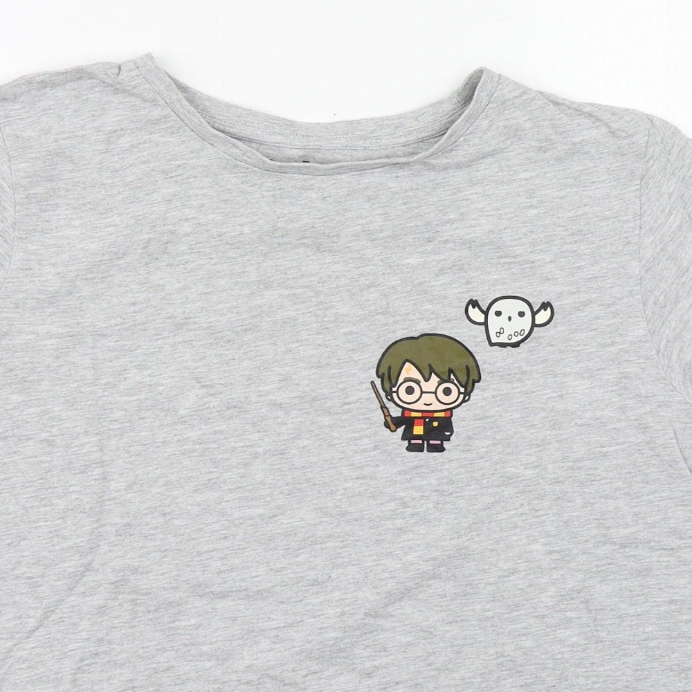 Primark Womens Grey  Viscose Basic T-Shirt Size M Round Neck