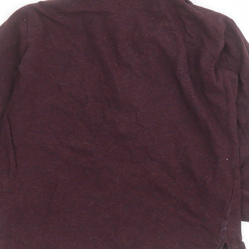 NEXT Boys Purple  100% Cotton Basic Polo Size 2-3 Years Collared Button - Car