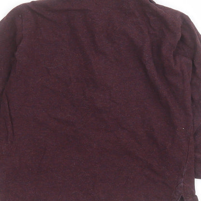 NEXT Boys Purple  100% Cotton Basic Polo Size 2-3 Years Collared Button - Car