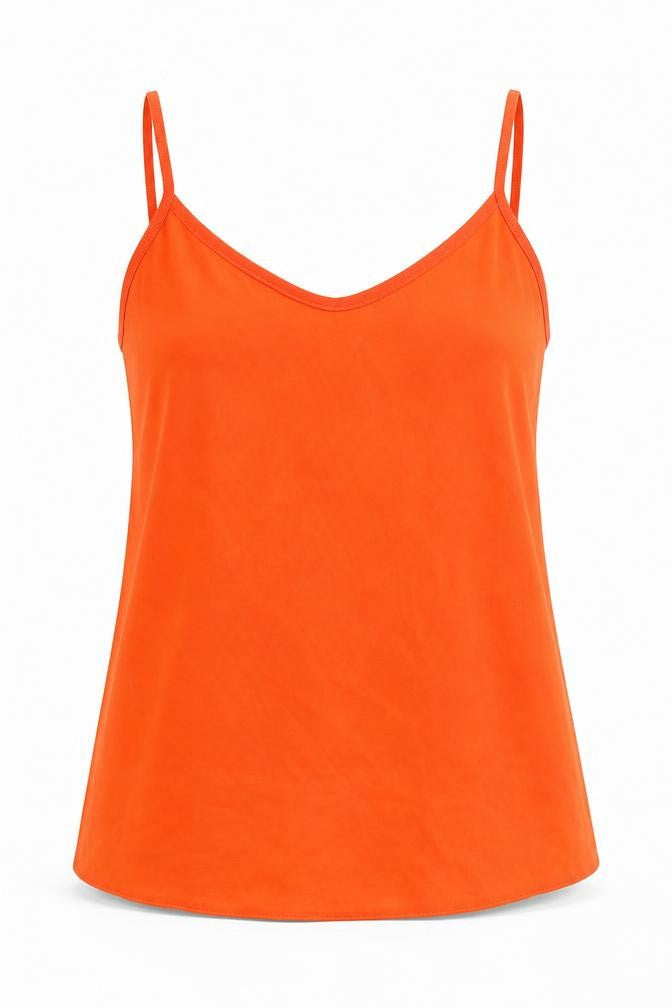 Womens UK Size 8 Exhibit Orange Camisole Tank