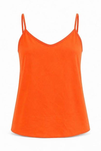 Womens UK Size 8 Exhibit Orange Camisole Tank