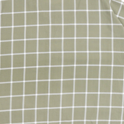 Primark Womens Green Check Polyester Basic Blouse Size 6 Round Neck