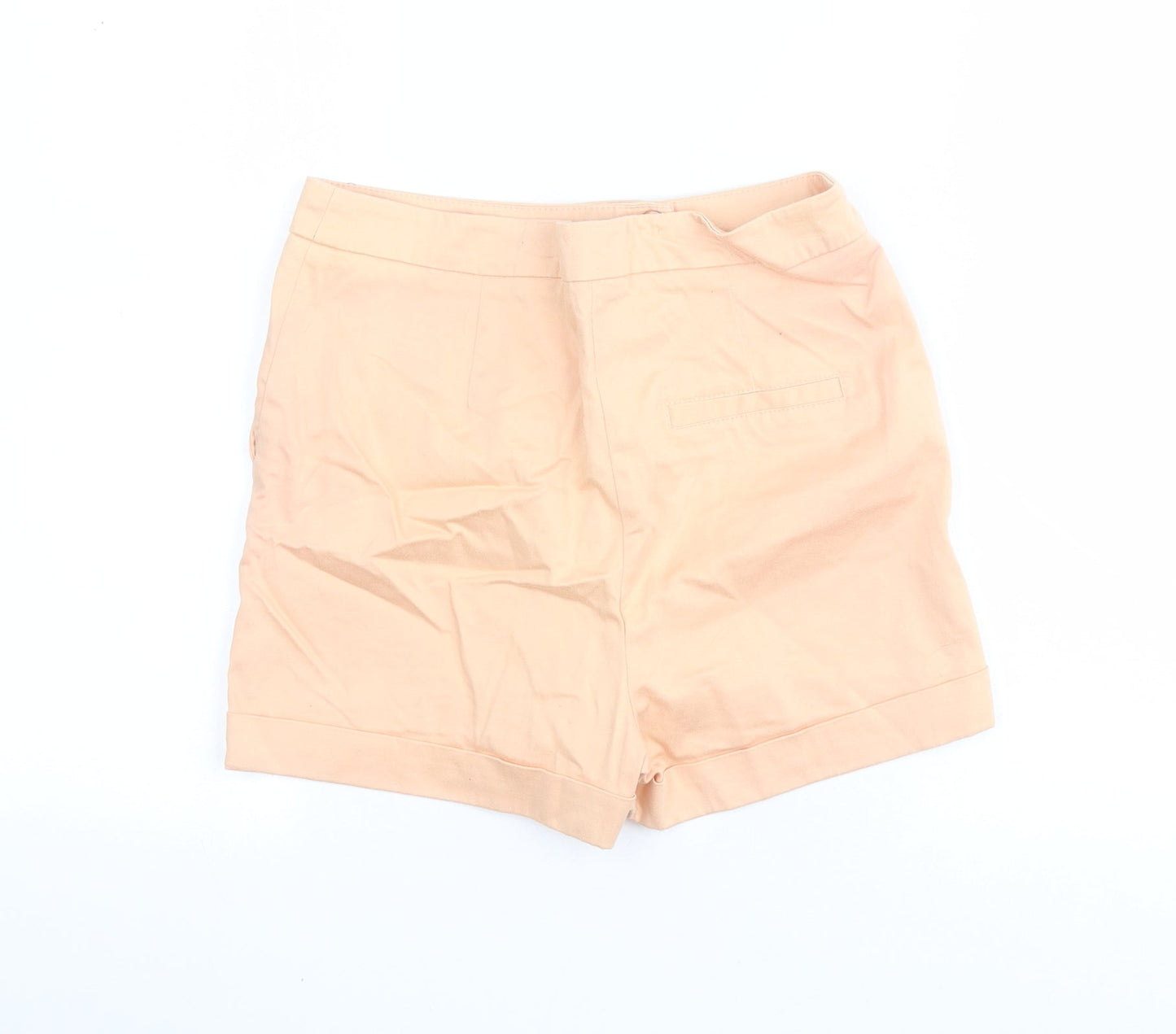 Love Label Womens Orange  Cotton Chino Shorts Size 8 L3 in Regular Zip