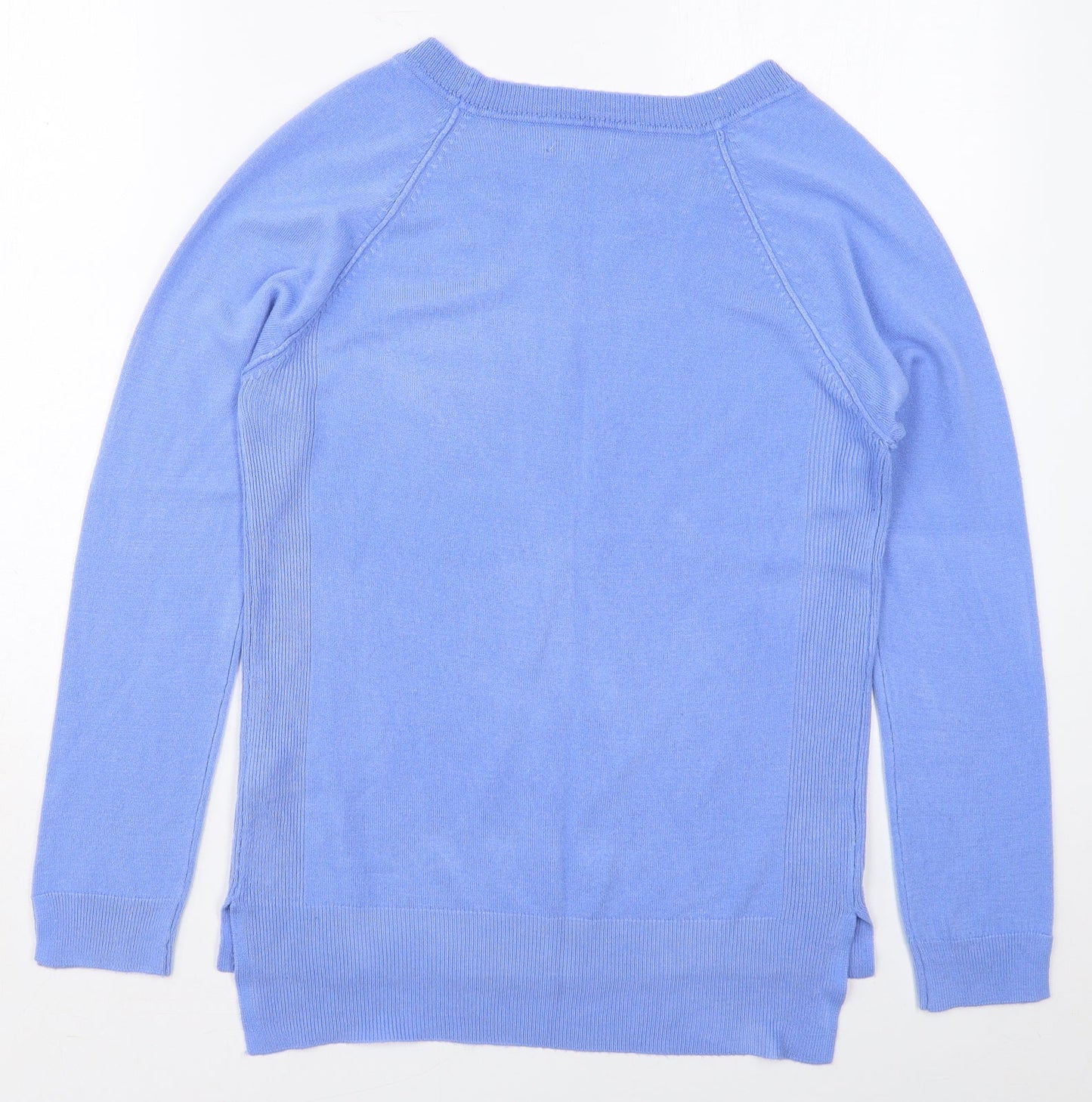 Primark Womens Blue Round Neck  Acrylic Pullover Jumper Size 12