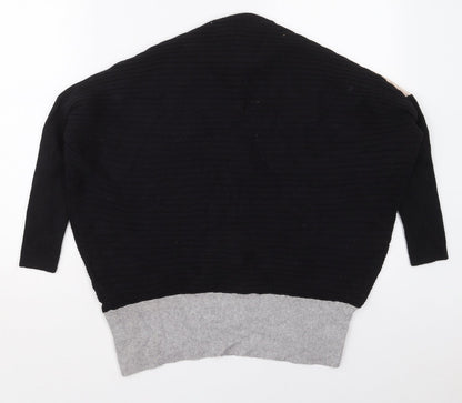 Womens UK Size XS River Island Black Pullover Jumper