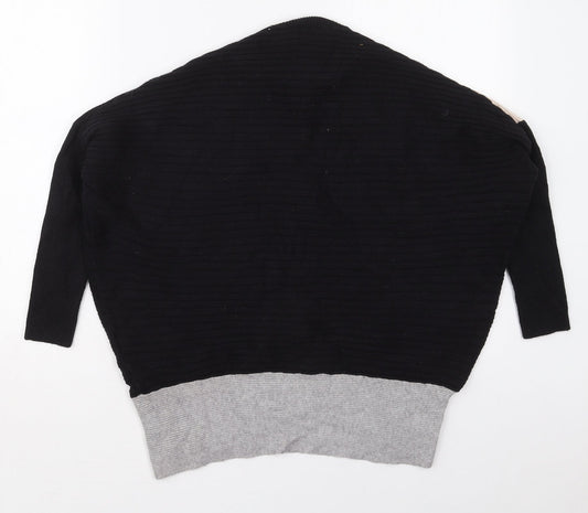 Womens UK Size XS River Island Black Pullover Jumper