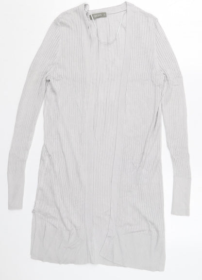 Womens UK Size XS Oasis Grey Cardigan Jumper