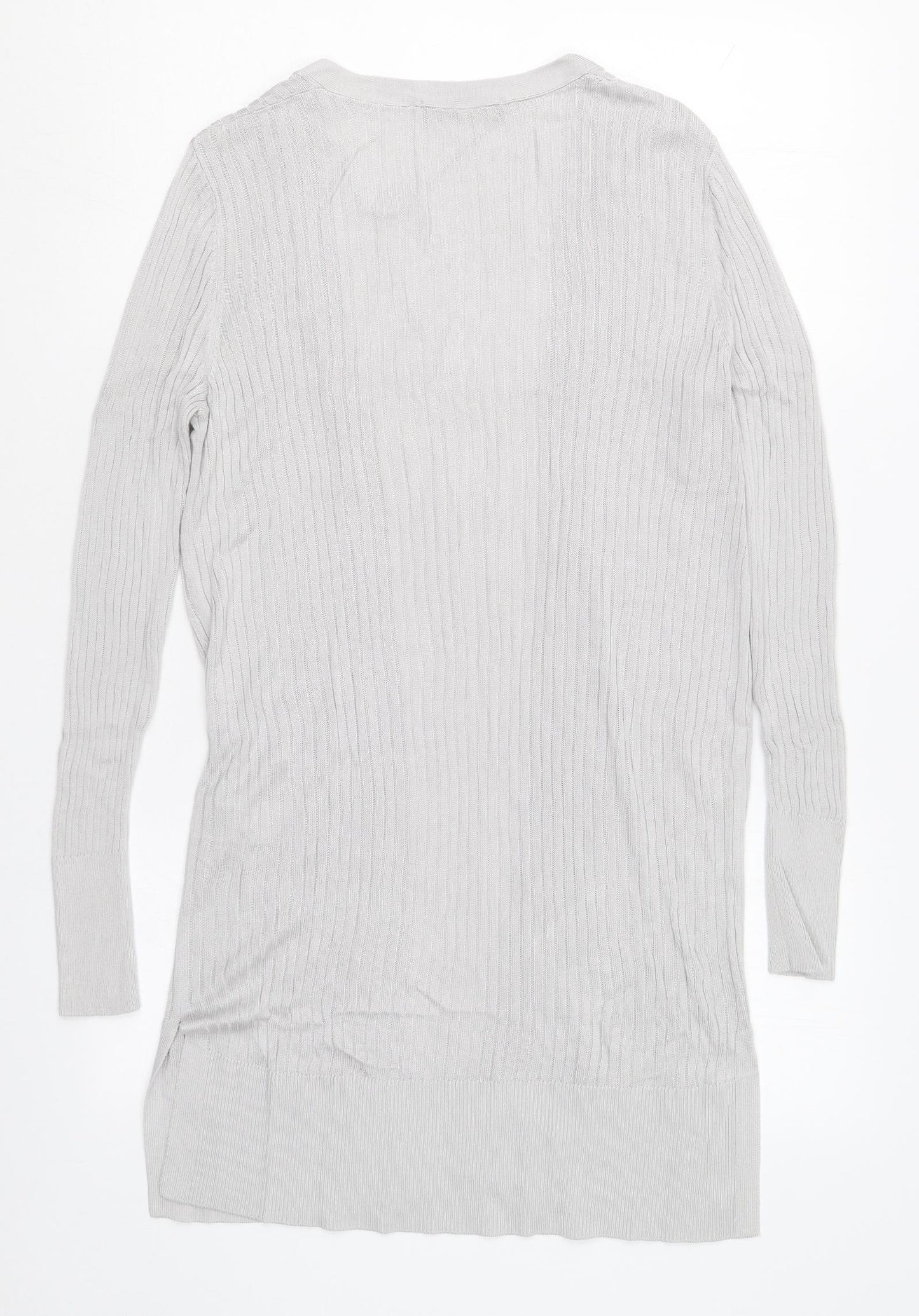 Womens UK Size XS Oasis Grey Cardigan Jumper
