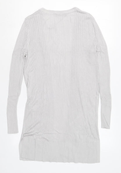 Womens UK Size XS Oasis Grey Cardigan Jumper
