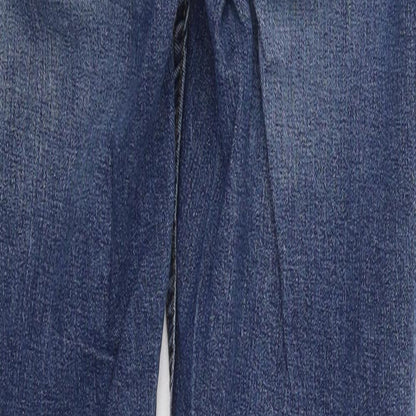 New Look Mens Blue  Cotton Skinny Jeans Size 32 L30 in Regular Button