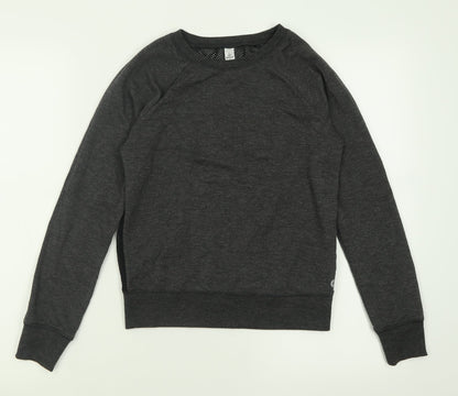 90 Degree Girls Grey Crew Neck  Polyester Pullover Jumper Size 12 Years  Pullover