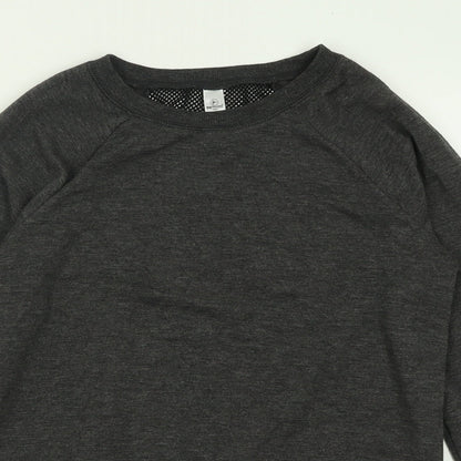 90 Degree Girls Grey Crew Neck  Polyester Pullover Jumper Size 12 Years  Pullover