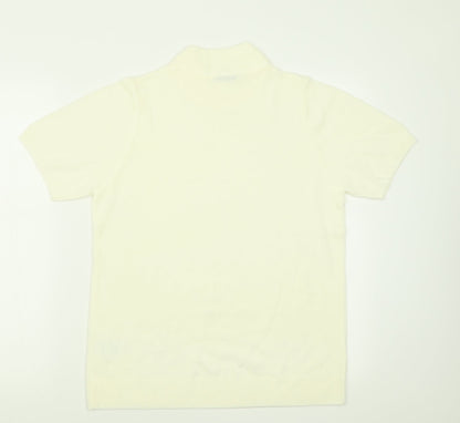 Damart Womens Ivory High Neck  Acrylic Pullover Jumper Size 14