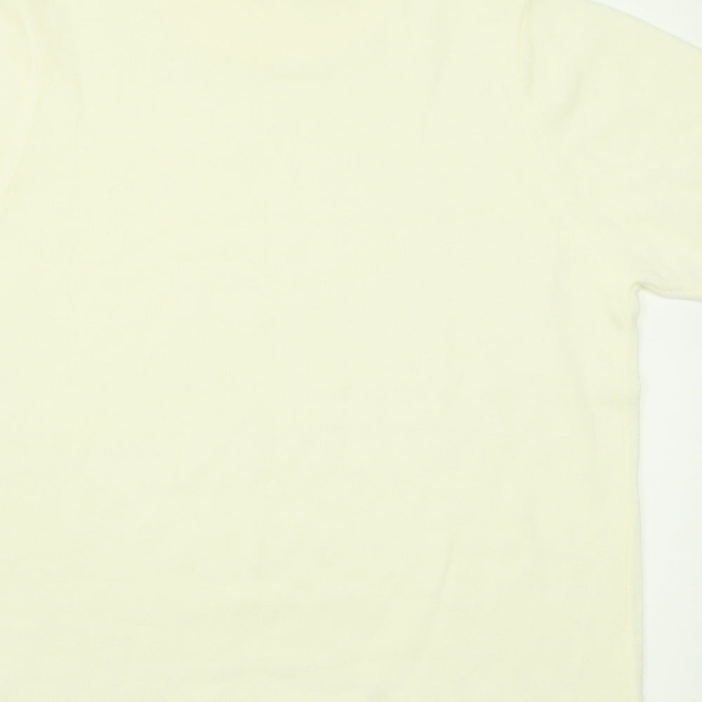 Damart Womens Ivory High Neck  Acrylic Pullover Jumper Size 14